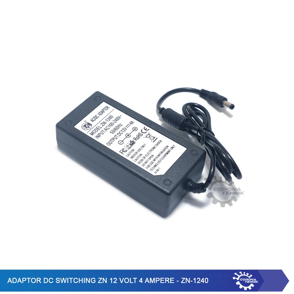 ZN-1240 - Adaptor DC Switching ZN 12 Volt 4 Ampere