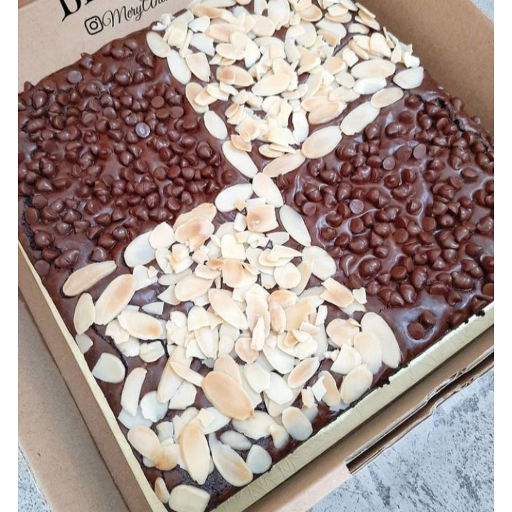 

fudgy browunis, brownis panggang,