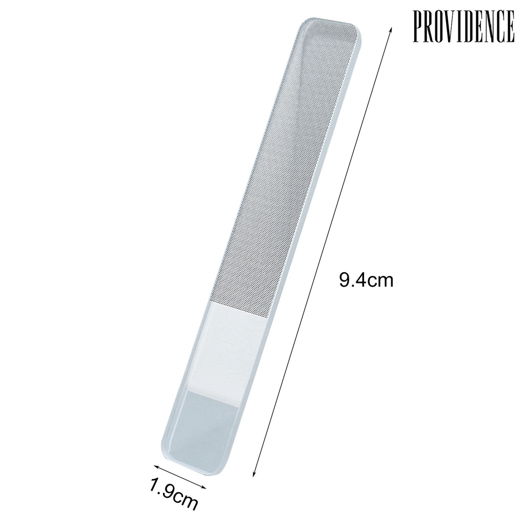 Providence Transparent Nail File Smooth Edge Non-Deformed Glass Polishing File Strip Washable Remover for Manicure