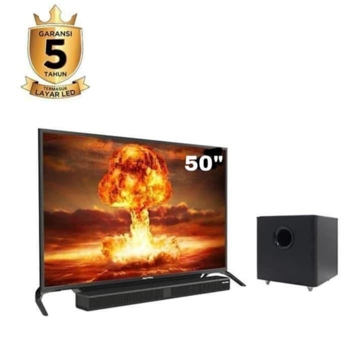 POLYTRON 50 Inch Cinemax Soundbar LED Full HD TV PLD-50B880 Limited