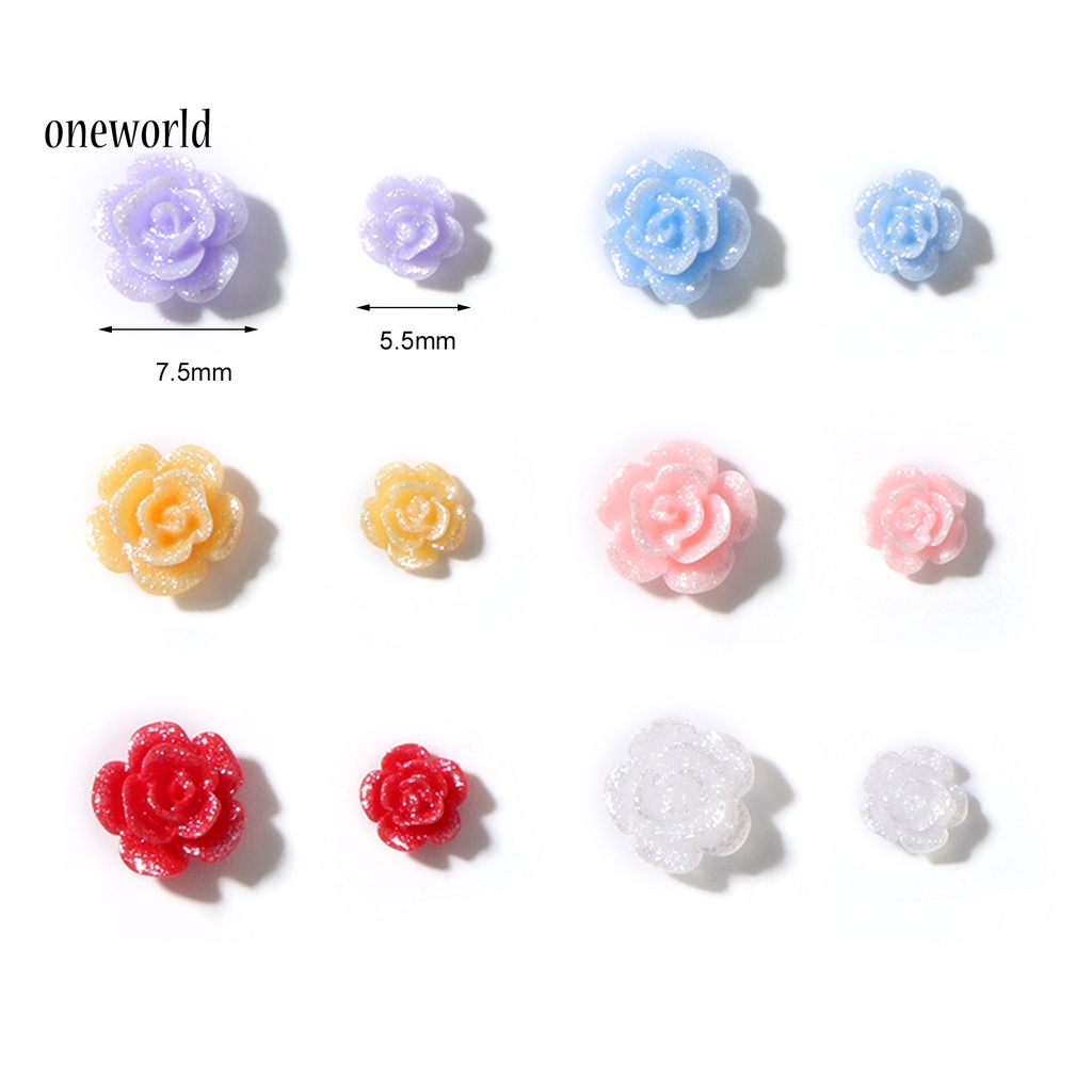 Ord 100Pcs / Set Ornamen Bunga Camellia 3D Bahan Resin Untuk Dekorasi Nail Art Wanita