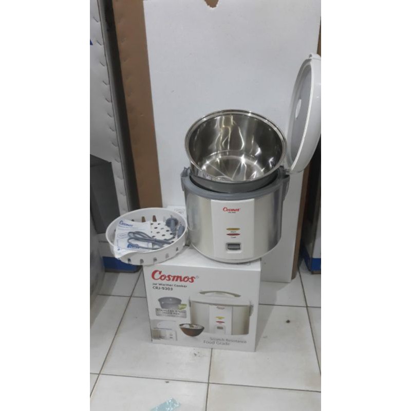 Rice Cooker Cosmos stainless steel CRJ 9303 kapasitas 2lt