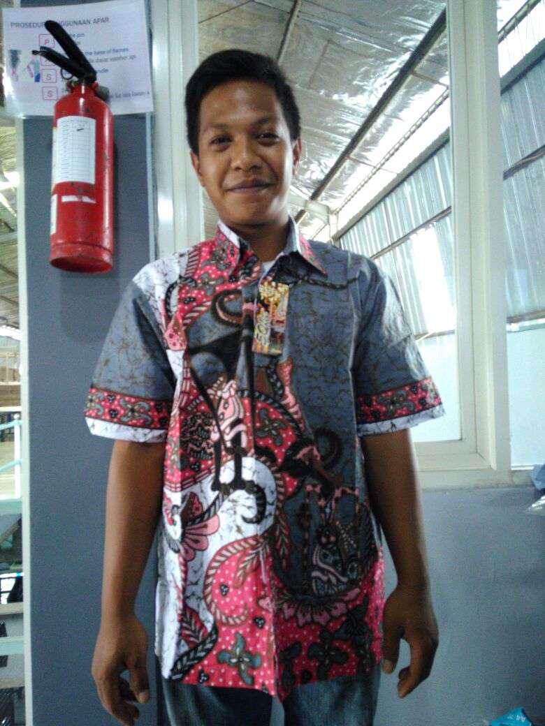 Kemeja Batik Pria Motif Blarak Biru