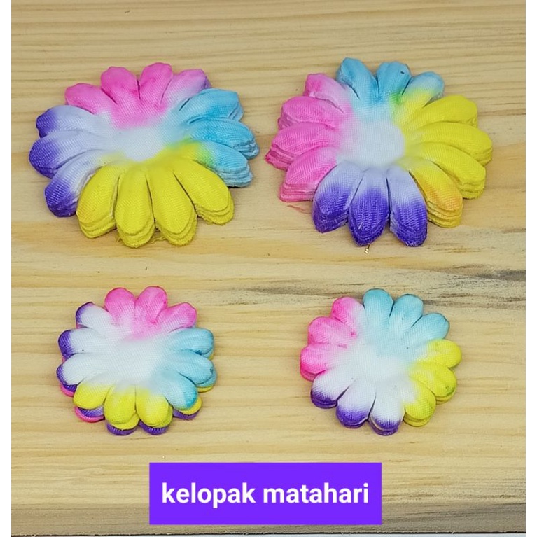 Bunga Hana Matahari Rainbow (kelopak matahari 4T)