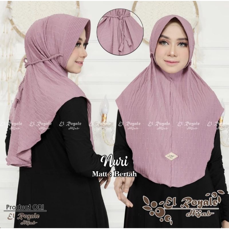 HIJAB INSTAN NURI/ BERGO BY EL ROYALE