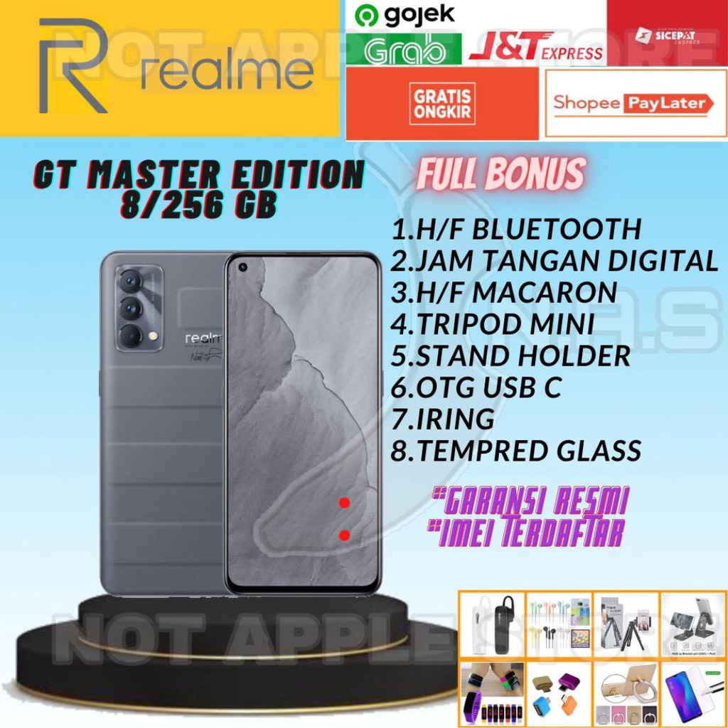 REALME GT MASTER EDITION RAM 8/128GB 8/256GB NEW BARU GARANSI RESMI