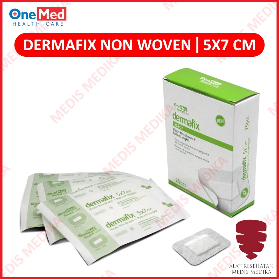 Dermafix Non Woven Plaster Plester Luka Onemed Alat P3K Isi 10 Pcs