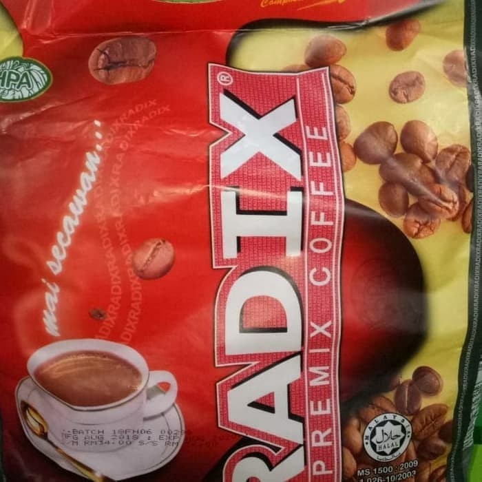 

RADIX PREMIX COFFE KOPI PRACAMPURA MAI SECAWAN 32 SACHET HPA MALAYSIA