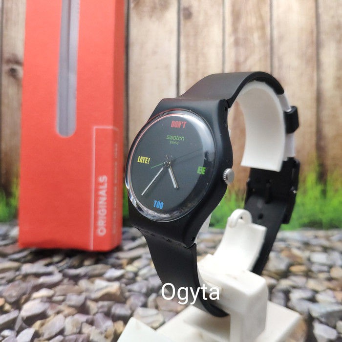 Jual ORIGINAL Swatch Analog Jam Tangan Pria Strap Karet Hitam SO28B102 DB2L  Original Indonesia|Shopee Indonesia