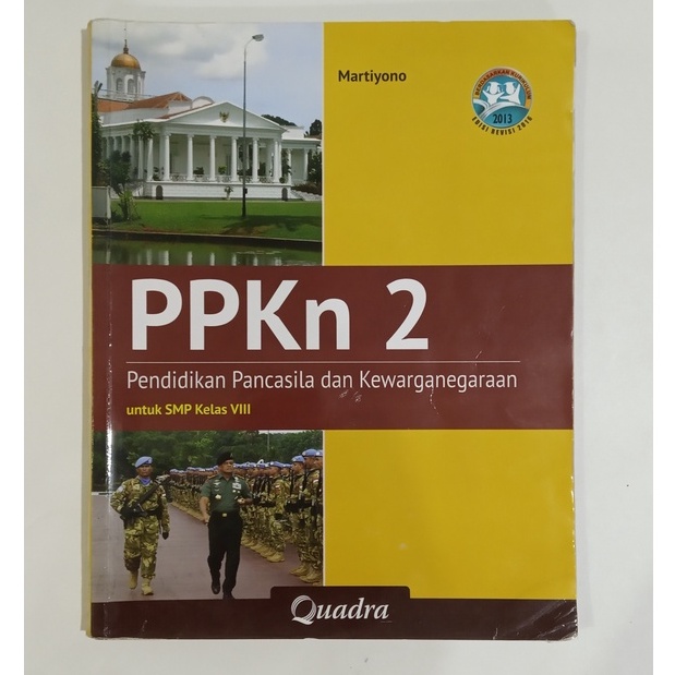 Buku Cetak Bekas PPKn SMP Kelas 8 Quadra