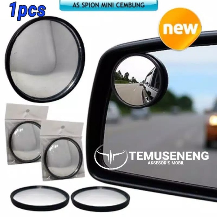 Kaca Cermin Spion Motor Tambahan Blind Spot Mirror Slim Murah