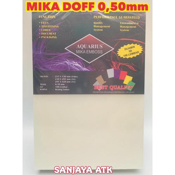 

Termurah!!! Cover mika jilid Doff atau emboss 0.50 A4 isi 100 lembar