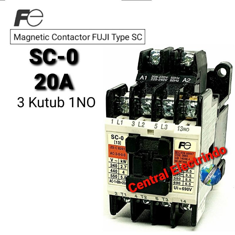 Kontaktor Contactor SC-0 AC 220V.