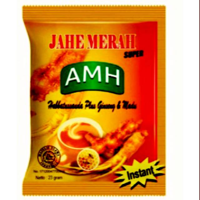 

Jahe Merah Instan 3 renteng (36 sachet) plus Habbasauda dll