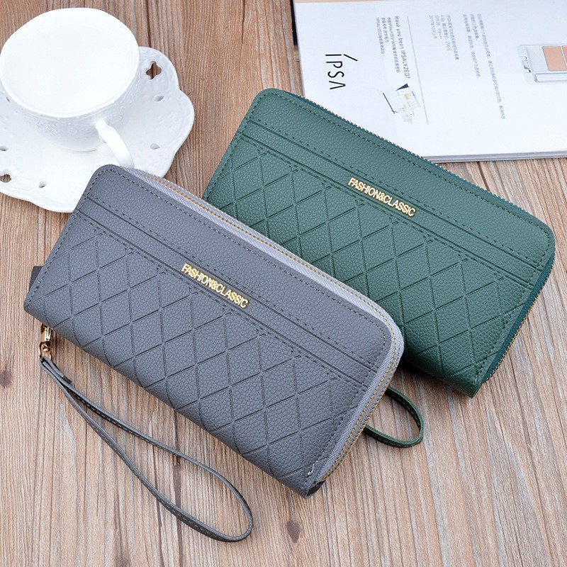 JX 639 Dompet Panjang Wanita Double Layer Terbaru - Dompet Import Wanita - Dompet Pesta Cantik - Dom