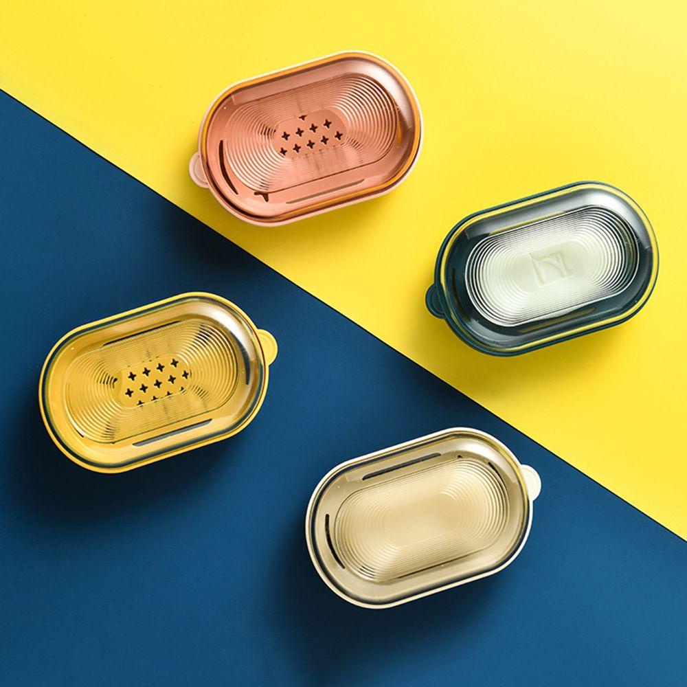 Tempat Sabun Nanas Plastik Dengan Penutup Saluran Air Soaps Shelf Storage Rack INS Soap Case