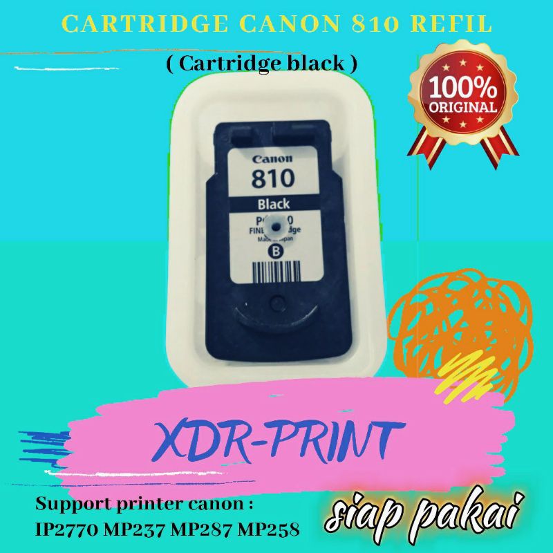 Cartridge hitam printer canon ip2770 siap pakai Tinta Hitam Printer Canon IP2770 Katrik Canon IP2770