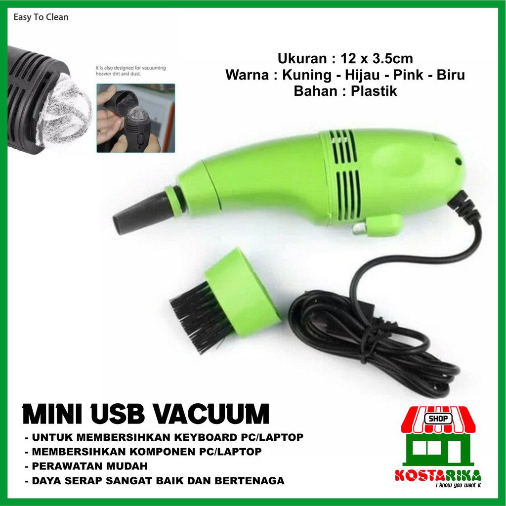 Pembersih Mini USB Vacuum Keyboard Cleaner Laptop Computer PC Vacum
