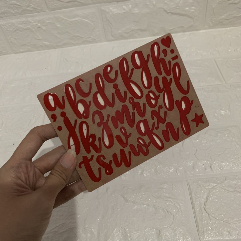 

PO!!! alphabeth stamp untuk fondant / cake