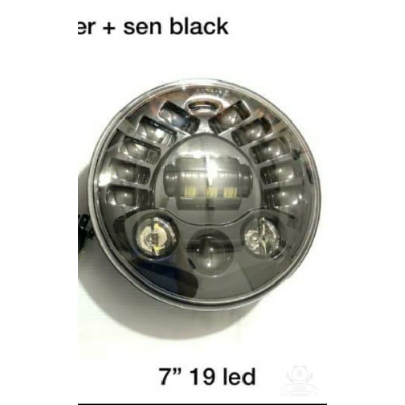 reflektor lampu depan daymaker 19 led cahaya putih variasi motor