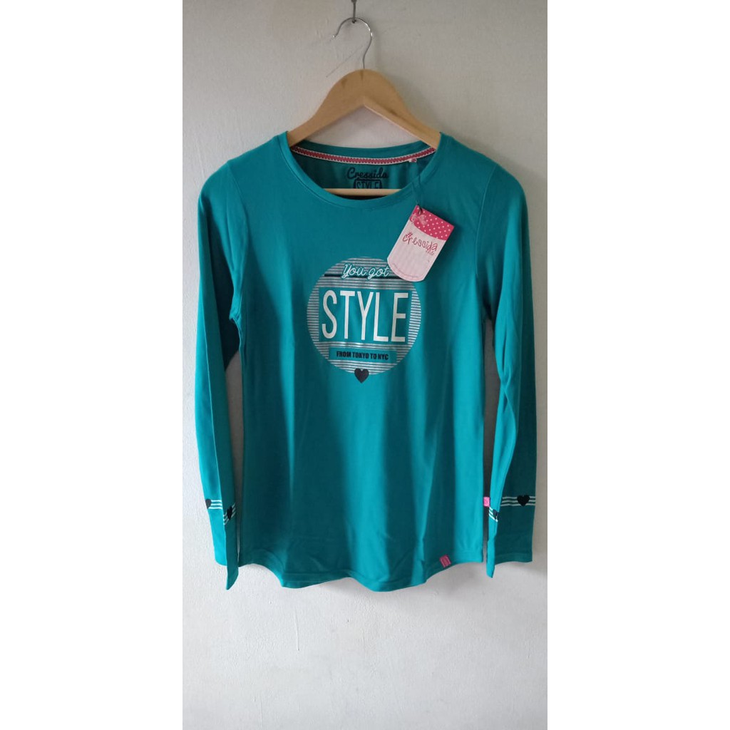 OBRAL Cuci gudang Kaos cewek Cressida Original / Kaos polos / T-shirt wanita / kaos tangan panjang