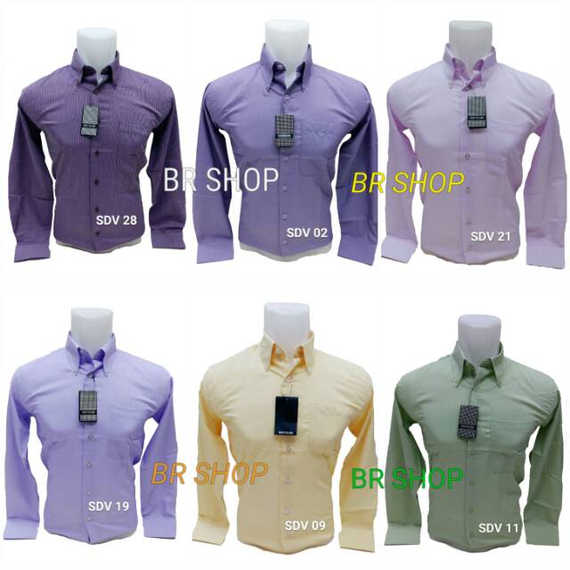 KEMEJA PRIA PANJANG KATUN STREMIN STRIMY SALUR HEM PRIA POLOS GARIS HALUS PANJANG S M L XL XXL XXXL