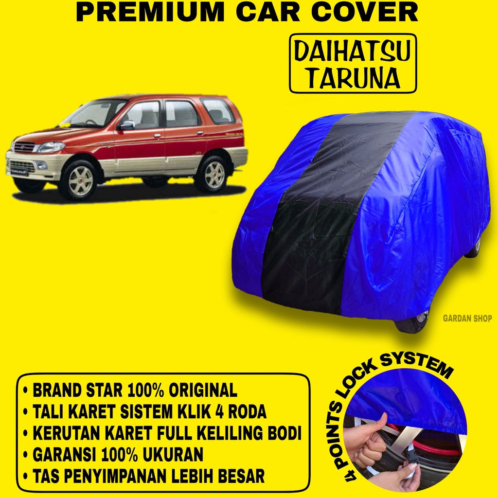 Body Cover DAIHATSU TARUNA BIRU HITAM Penutup Bodi Mobil Daihatsu Taruna Waterproof PREMIUM