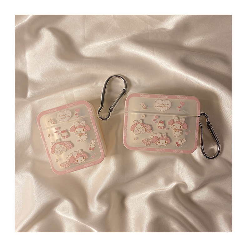 Soft case Earphone wireless Bahan Plastik Motif Print Tulisan Untuk Airpods 1 / 2 / Pro