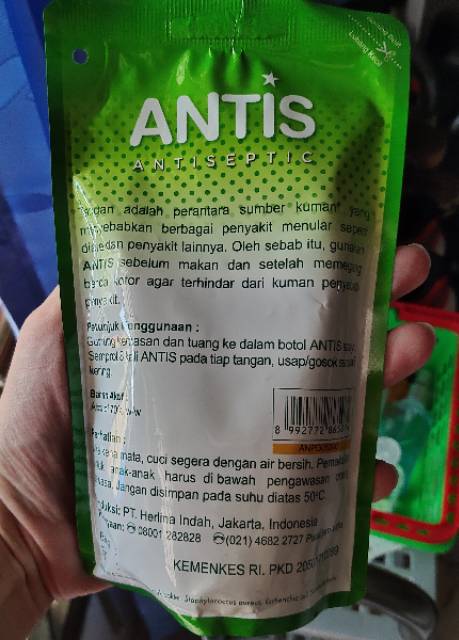 Antis Hand Sanitizer Refill spray Liquid Cair 300 ml