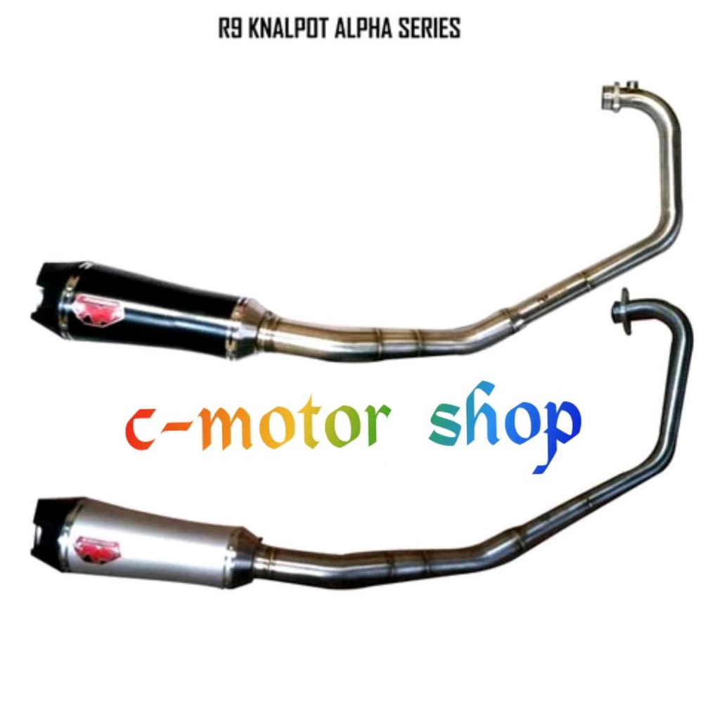 Knalpot Racing R9 Alpha Series Stainless R15 New V3 R15 Old Original