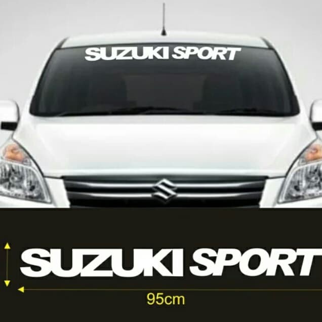 Stiker Suzuki Sport kaca mobil depan Cutting Sticker Suzuki Sport