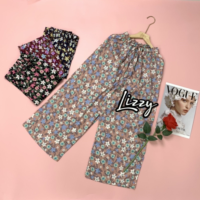 Lizzy - LOOSE PANTS FLOWER RAYON PREMIUM