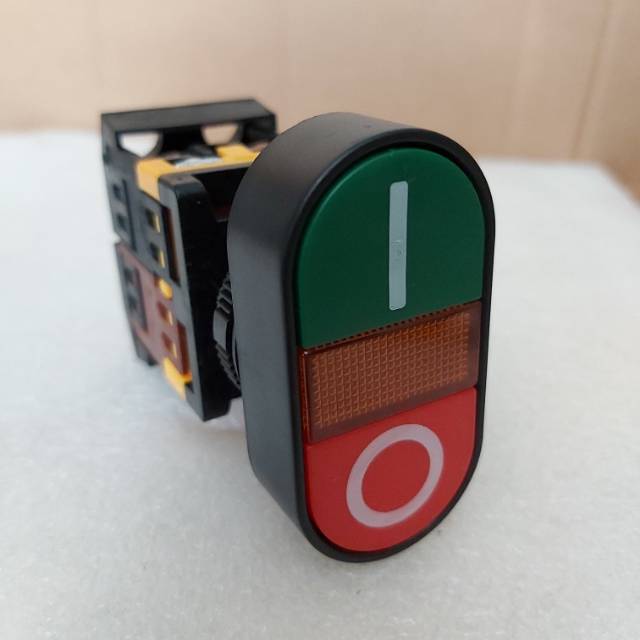 Double Push Button 25mm / tombol panel / tombol on off