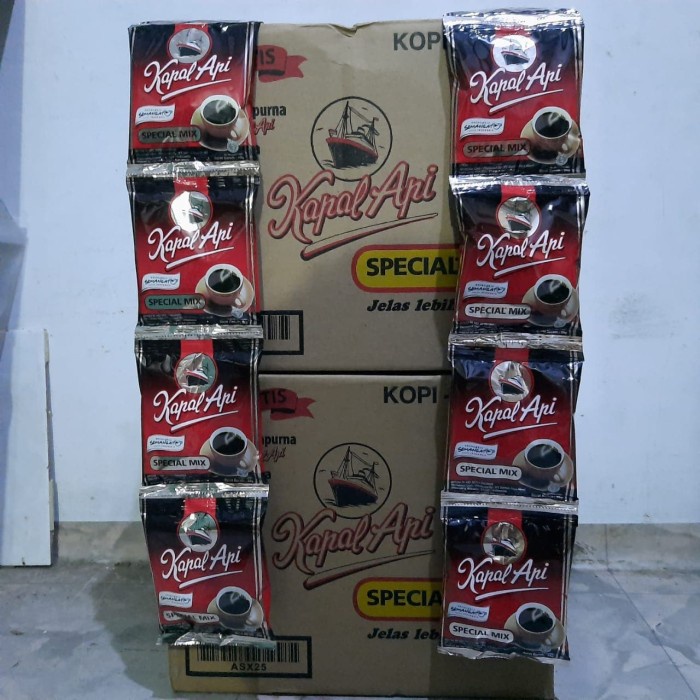 

1 Dus / Karton Kapal Api Special Mix Kopi Bubuk (Isi 25 gr x120 Pcs)