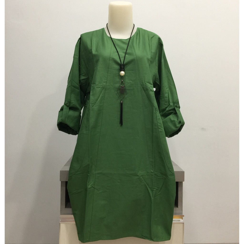 TOKOHAVEONLINE V7 ATASAN WANITA TUNIK KATUN BANGKOK IMPORT SIZE XL LD 110CM