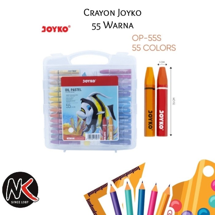 

Sale!!! Crayon Titi Isi 55 Warna Trendi