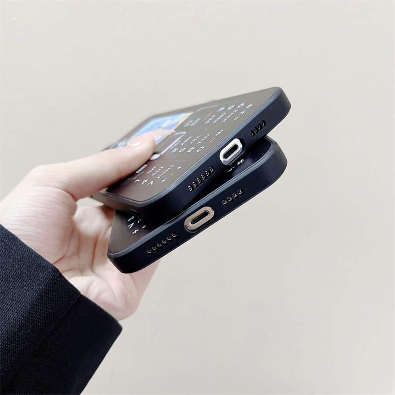 Phone Case for iPhone 14 13 12 11 Pro Max SE 2020 X XR Xs Max iPhone 6 6s 7 8 Plus Two-color Plaid Love Smiley Face Phone Case Non-slip Anti-drop Soft TPU Protcetive Case