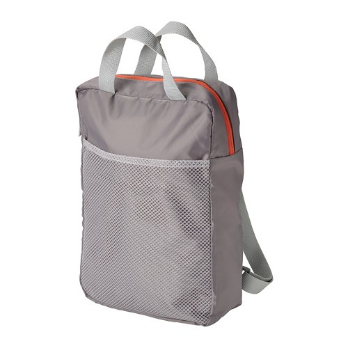 Ransel abu-abu muda / Tas sekolah IKEA