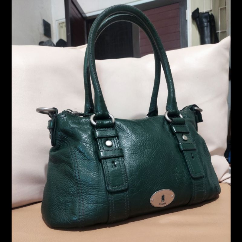 Tas Fossil Maddox Satchel Medium Dompet Maddox Marlow STNK Coin