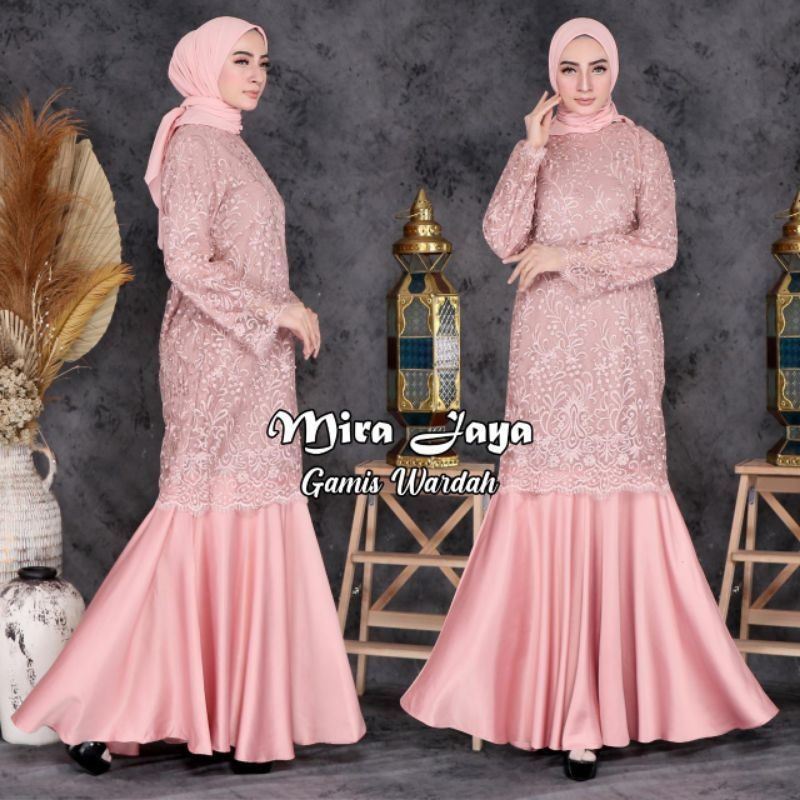 BISA COD/GAMIS OGINAL/GAMIS WARDAH/GAMIS TULLU FULL BORDIR/MIRA