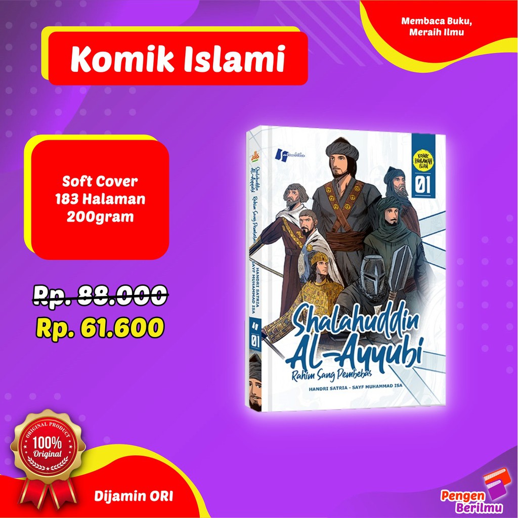 Jual Komik Shalahuddin Al-Ayyubi Jilid 1 Rahim Sang Pembebas | Komik ...