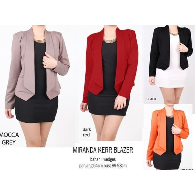 [COD] BLAZER LENGAN PANJANG POLOS WANITA / BLAZER HIJAU BIRU KUNING WANITA [COD]