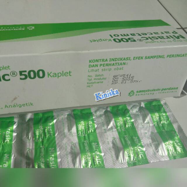 Aturan Pakai Mirasic Paracetamol 500 Mg