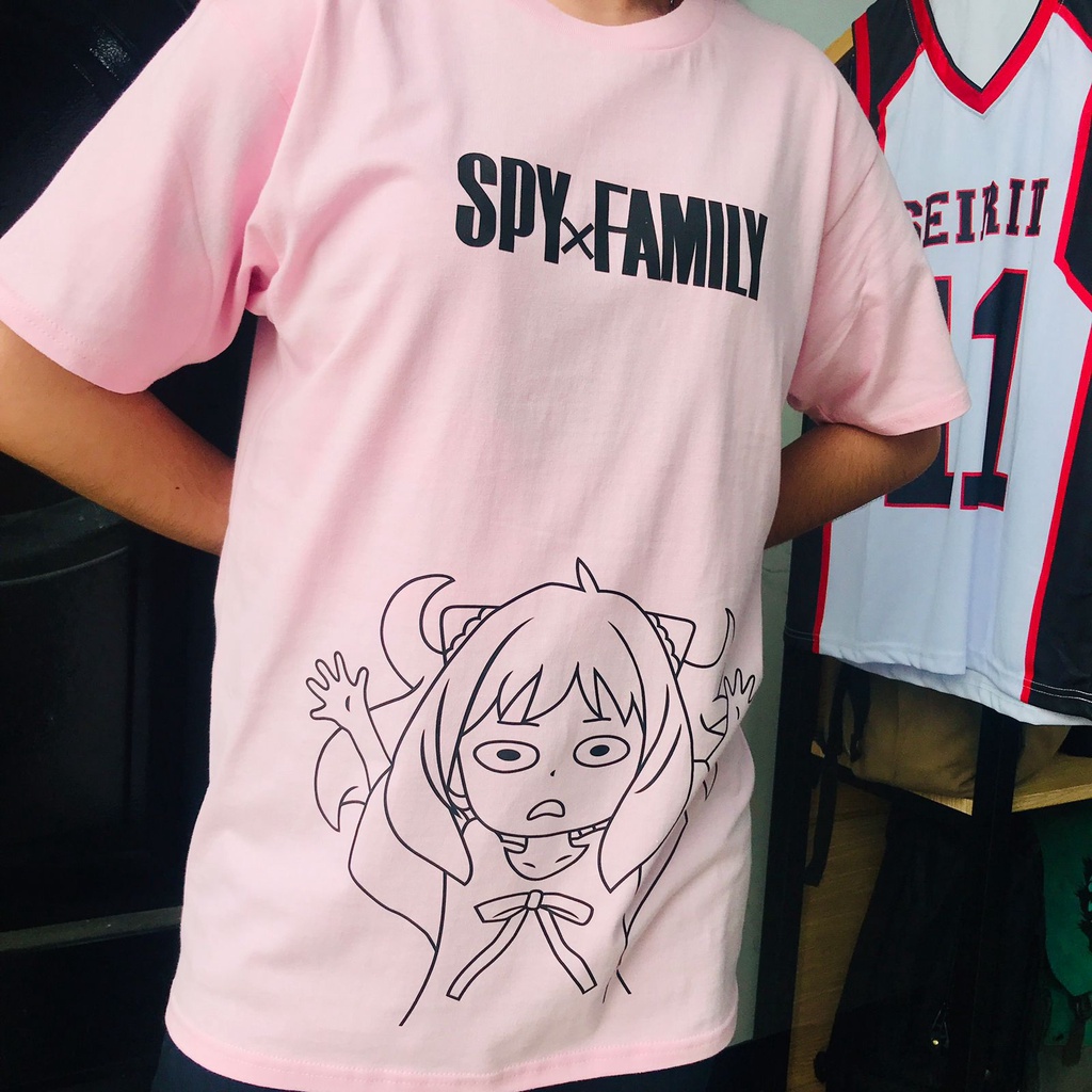 Tshirt Anya Forger Spy x Family Pink Anime Manga Unisex