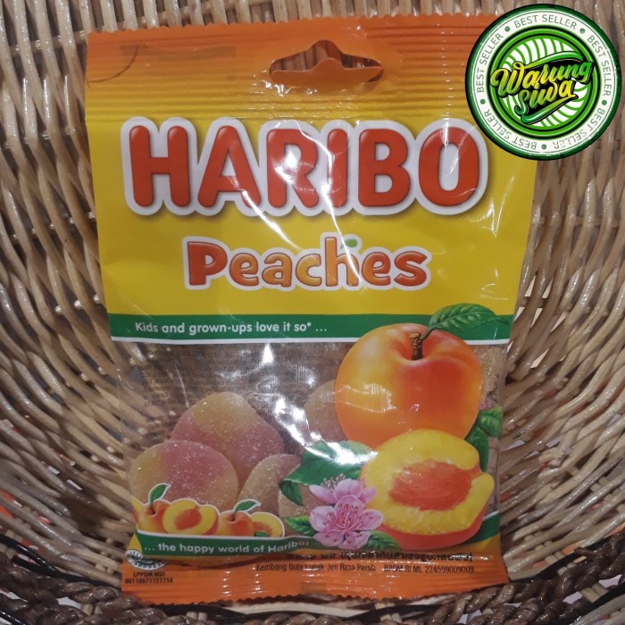 

Haribo peaches kecil 80 gram