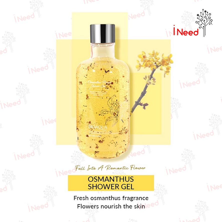 (INEED) BIOAQUA Shower Gel Abstract Fresh Petals 250ml - Jasmine Flowers/Osmanthus/Cherry Blossom