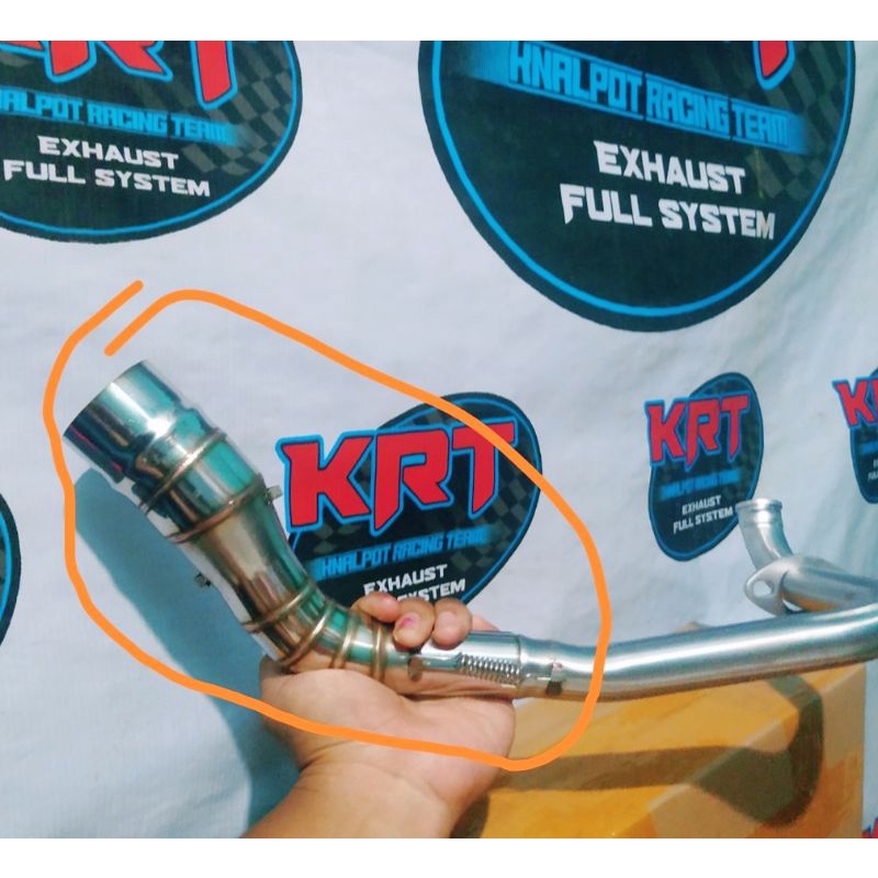 LEHERAN KNALPOT INLET 38 MM VARIO 125 150 OLD NEW MATIC MODIF LEHER RACING TERLARIS TERMURAH-Later s 50mm