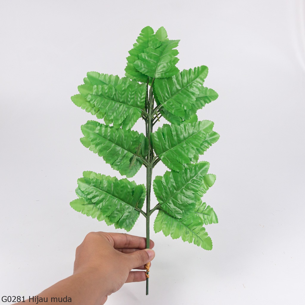 Daun Pakis Plastik Artificial G028 Isi 6 Pcs