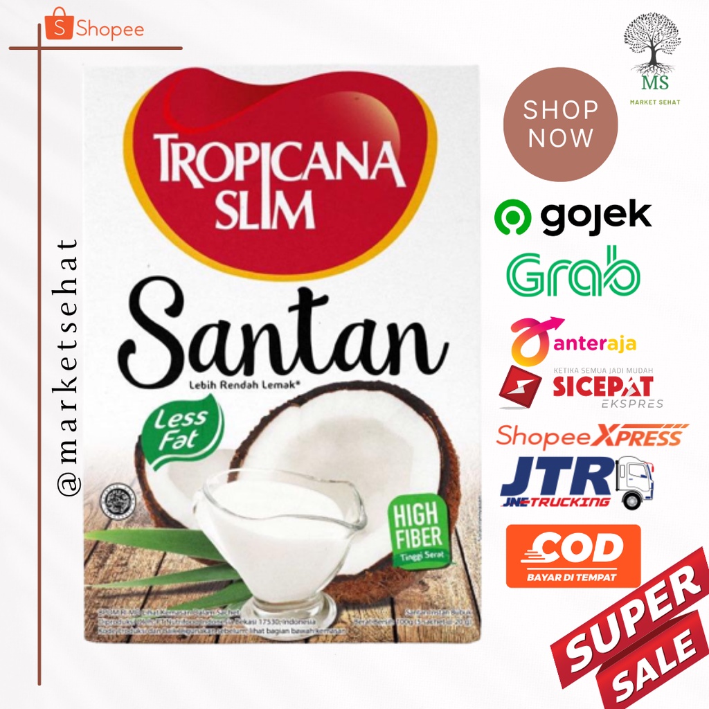 

Tropicana Slim Santan 5 sachet - Bantu Dukung Hidup Sehat - santan seaht - santan diet