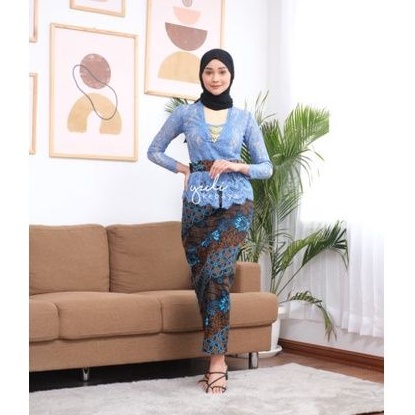 Set Kebaya Bali Kutubaru Semi Italy Muslim | Kebaya Hijab Murah